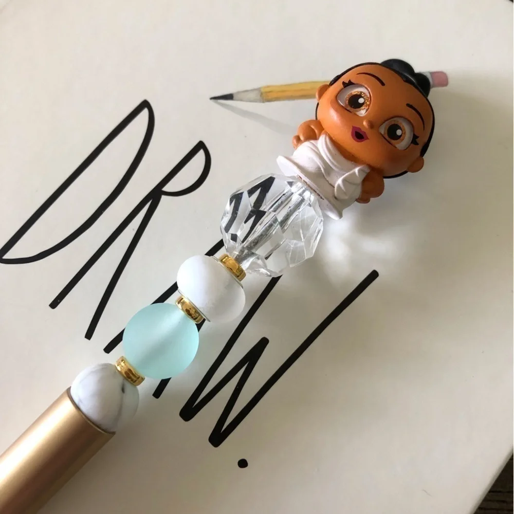 Disney Doorables: Hercules: Muses: Thalia handmade beaded pen